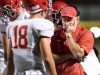 Brentwood Academy's head coach Cody White speaks to his team during the first half of against Montgomery Bell Academy on Friday, Oct. 7, 2016, in Nashville, Tenn.