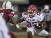 Anthony Johnson Jr. (32) carries the ball during the Pace vs Tate football game at Tate High School on Friday, October 7, 2016.