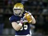 Salesianum's Joseph Gormley snags an interception in the first quarter against Concord at Baynard Stadium Saturday.