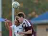 Indra Neil Dan (6) of Byram Hills and Harrison's Sam Glaser (22) battle for control of the ball during boys soccer game at Byram Hills High School in Armonk Oct. 17, 2016. Byram Hills defeats Harrison 3-1.
