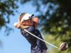 La Quinta' Avalon Wooward tees off on the 10th hole during the Desert Valley League girls' golf individual finals on Thursday, October 20, 2016 at the JW Marriott Desert Springs Resort in Palm Desert.