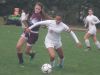 Action during a Section 1 girls soccer Class AA first round game between North Rockland and Scarsdale at North Rockland High School on Saturday, Oct. 22nd, 2016. North Rockland won 1-0.