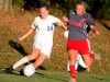 White House junior Madisson Davis dribbles against Page sophomore Raegan Van Wirt.