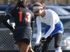 North Salem's Kaitlyn Thayer (5) moves the ball away from Pawling's Isabella Santiago (13) during field hockey action at North Salem High School Oct. 25, 2016. North Salem won the game 1-0.