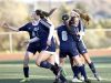 Suffern players celebrate a goal during their 2-0 win over Clarkstown South in the girls Class AA soccer quarterfinal at Clarkstown High School South in West Nyack on Tuesday, October 25, 2016.