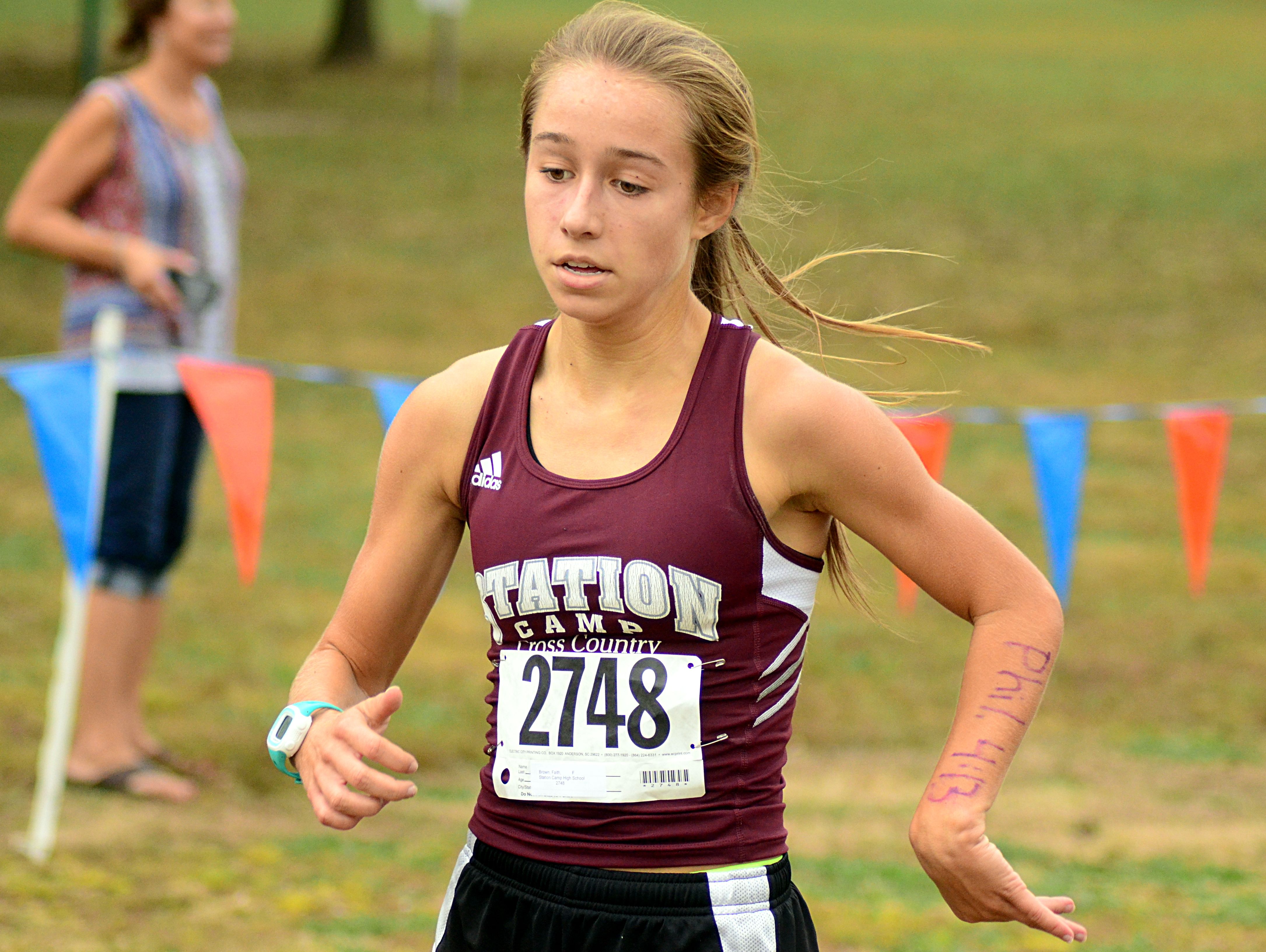 Station Camp High sophomore Faith Brown won the Region 5-AAA meet on Thursday, helping the Lady Bison qualify for the state meet as a team.