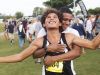 Mariner High School x-country runner Darickson Gonzalez reacts to making it to the FHSAA state championships after finishing 15th at FHSAA 3A District finals at Estero Community Park on Friday.