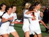 Somers Ciara Ostrander (4) celebrates scoring with her teammates during Section 1 Class A girls soccer semifinal at Somers High School on Oct. 28, 2016. Somers defeats John Jay Cross River 4-2.