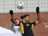 Rye Neck's Luis Galeano (10) and Hastings Alex Bourgeois (6) battle for ball control during the boys soccer Section 1 Class B championship game at Lakeland High School in Shrub Oak High School Oct. 29, 2016. Hastings won the game 1-0.