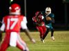 Dunbar High School's Jairus Johnson takes the ball up field during a game against Immokalee in Fort Myers, on Monday, Oct. 31, 2016.