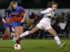 Fairport’s Zoe Janes, left, wins the ball from Victor’s Lexi Perry.