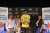 Jayden Peevy presents his Dream Champion award to Lester Howard, Brandon Joseph, Jackie Hunter and Jackie Peevy (Photo: Army All-American Bowl)