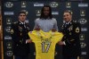 Najee Harris with his jersey for the U.S. Army All-American Bowl. (Photo: U.S. Army All-American Bowl).
