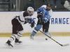 Scarsdale's Robbie Kramer pressures Suffern's David Rozitis during their game at the E.J. Murray rink in Yonkers Dec. 7, 2015. Scarsdale won 1-0.