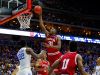 Thomas Bryant of the Indiana Hoosiers dunks against the Kentucky Wildcats in the second half on March 19, 2016 in Des Moines, Iowa.