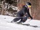 Webster Thomas junior Gabriella Vasile skis down one of the hills at Bristol Mountain on Feb 20.