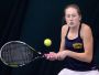 Brighton's Rene Gangarosa competes during the Section V State Qualifier at the Mendon Racquet & Pool Club on October 24, 2015.