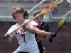 HF-L's Maria Villanti, right, knocks the ball away from Mount Sinai's Emma Tyrrell.