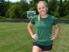 Eileen Fiore poses for a photo at Spackenkill High School on Monday. Fiore tore her ACL in October, 2015 and has been recovering since her surgery in November.