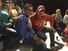 Addis Habtewold and Jon Davidson pose at the St. Clair High School football game Friday night.