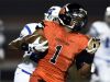 Stratford's Terrell Carter (1) runs the ball on a kick off return during first half of a high school football game against Marshall County on Friday, Sept. 23, 2016, in Nashville, Tenn.