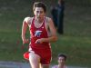 Majd Rovhana, Fairport, sprints the final stretch on his way to second place in the boys race.