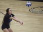 Croswell-Lexington's Claire Knapp digs the ball during a volleyball game Thursday, Oct. 27, 2016 at Armada High School.