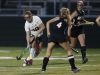 Lakeland's Meghan Fahey (10) works the ball into the Rye defense during their 4-1 win over Rye in the Class B field hockey section finals at Brewster High School on Tuesday, November 1, 2016.