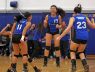 Hendrick Hudson's Kirstin Loh (17) celebrate with her team their win over Yorktown during Section 1 Class A girls volleyball quarterfinal at Hendrick Hudson High School in Montrose Nov. 1, 2016.