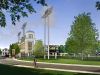 An architect's rendering of the proposed renovations at Baynard Stadium in Wilmington.