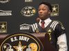 MBA running back Ty Chandler was presented with an honorary U.S. Army All-American jersey on Thursday.