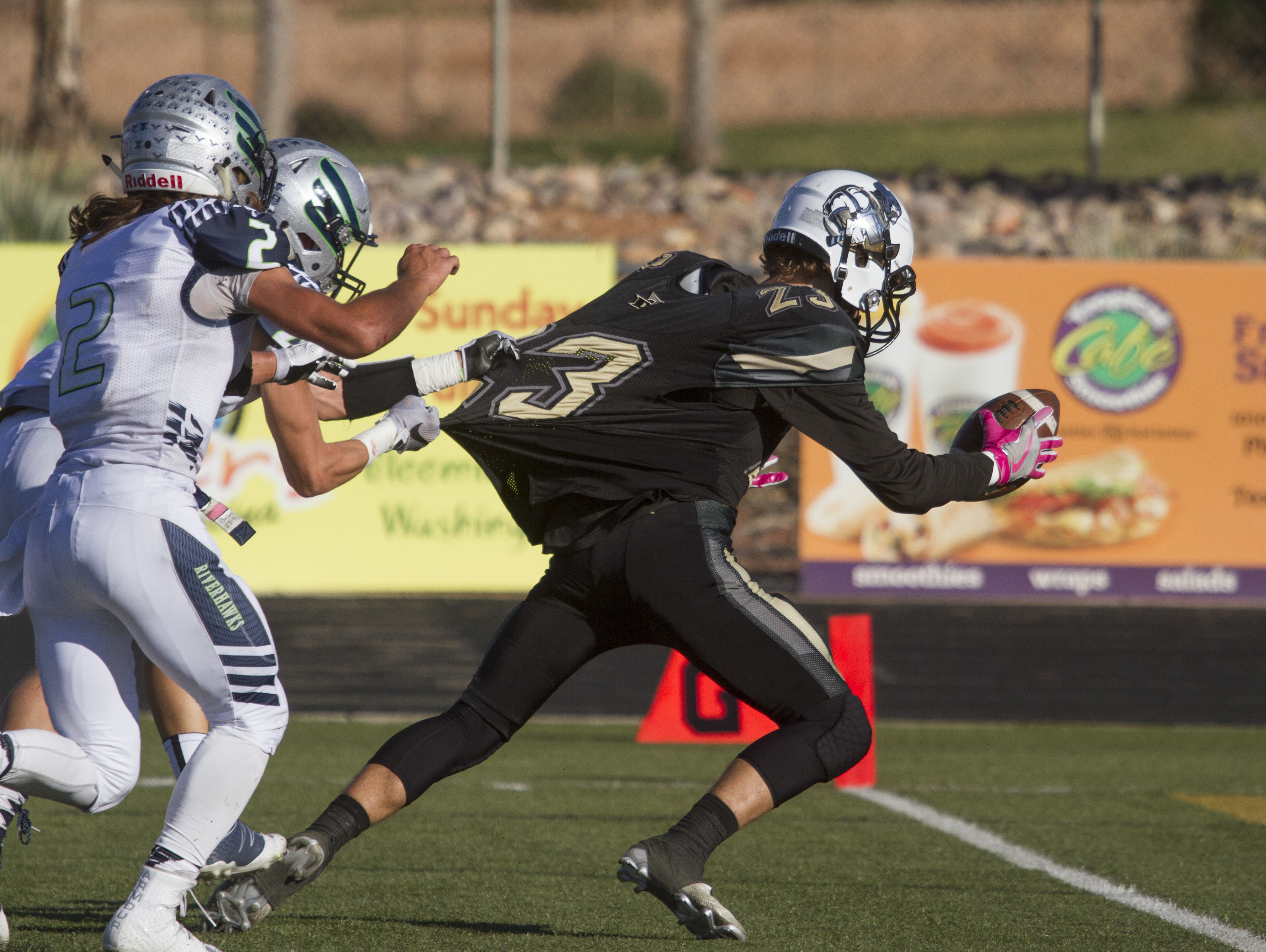 Desert Hills football defeats Ridgeline 49-24 in quarterfinals Friday, Nov. 4, 2016.