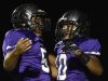 Cane Ridge's Josh Spouse (50) celebrates with Jordan Bell (10) after a touchdown against Summit on Friday, November 4, 2016.