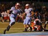 Glendale High School quarterback Alex Huston (7) walks into the end zone to score on a two-point conversion during first quarter action of the playoff game between Glendale High School and Ozark High School at Lowe Stadium in Springfield, Mo. on Nov. 4, 2016.