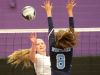 Lourdes' Grace McElduff hits the ball toward Westlake's Sydney Roell during the Section 1 Class B volleyball final at John Jay High School in Cross River, Nov. 5, 2016.