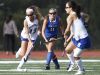 Bronxville Fiona Jones (13) works the ball around a Roundout Valley defender durubg their 2-0 win over Roundout Valley in the Class C regional championship field hockey game at Valhalla High School on Saturday, November 5, 2016.