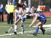 Bronxville's Hannah Weirens (15) works the ball up the side-line during their 2-0 win over Roundout Valley in the Class C regional championship field hockey game at Valhalla High School on Saturday, November 5, 2016.