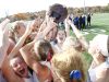 Bronxville celebrates their 2-0 win over Roundout Valley in the Class C regional championship field hockey game at Valhalla High School on Saturday, November 5, 2016.