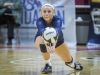 Cathedral's Payton White passes during their state final match against Crown Point at Worthen Arena Saturday.