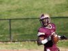 Iona Prep's Ki'Shyne Shipmon looks back after scoring a touchdown against Fordham Prep in the quarterfinals of the Catholic High School Football League Nov. 6, 2016 at Iona Prep in New Rochelle. Iona Prep won, 41-0.