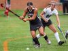 Caravel's Olivia Duarte (left), seen here against Mount Pleasant, scored two goals as the Buccaneers defeated William Penn 3-0 on Tuesday.