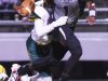 Parkway's Justin Rogers tries to get past Captain Shreve's defense Friday evening at Preston Crownover Stadium.