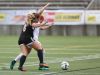 Silverton's Maddy Valoff and La Salle's Ellie Gentry battle for the ball as the Foxes fall to La Salle 3-2 in overtime during the OSAA Class 5A State Championship game on Saturday, Nov. 12, 2016, at Hillsboro Stadium.