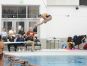 Hallie Roman dives at the Division 1 regional meet at Bloomfield Hills.
