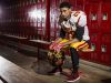 Glasgow's Tymere Wilson poses for a portrait in the locker room at Glasgow High School on Monday afternoon.