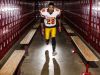Glasgow's Tymere Wilson poses for a portrait in the locker room at Glasgow High School on Monday afternoon.