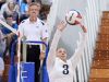 Robert E. Lee's Amber Johnson sets the ball during a volleyball game played in Staunton on Tuesday, Nov. 15, 2016. Lee High beat Giles High School to win the 2A state semifinal match, 3-1.