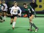 Tower Hill's Natalie Hobbs (right) puts a shot on goal in the second half of Tower Hill's 4-0 win over Padua in their DIAA state tournament semi-final game at the University of Delaware in Newark on Tuesday night.