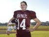 Rosalinda Bendell, 16, a New Paltz High School football player photographed at New Paltz High School on Friday, November 18, 2016.