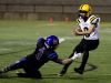 Cascade's Quinn Legner (8) moves past Cottage Grove's Kory Parent (3) in the first half of the Cascade vs. Cottage Grove OSAA Class 4A semifinal football game at Hillsboro Stadium on Saturday, Nov. 19, 2016.